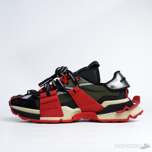 D&G Mixed-Material Space Sneakers (Dot Perfect)